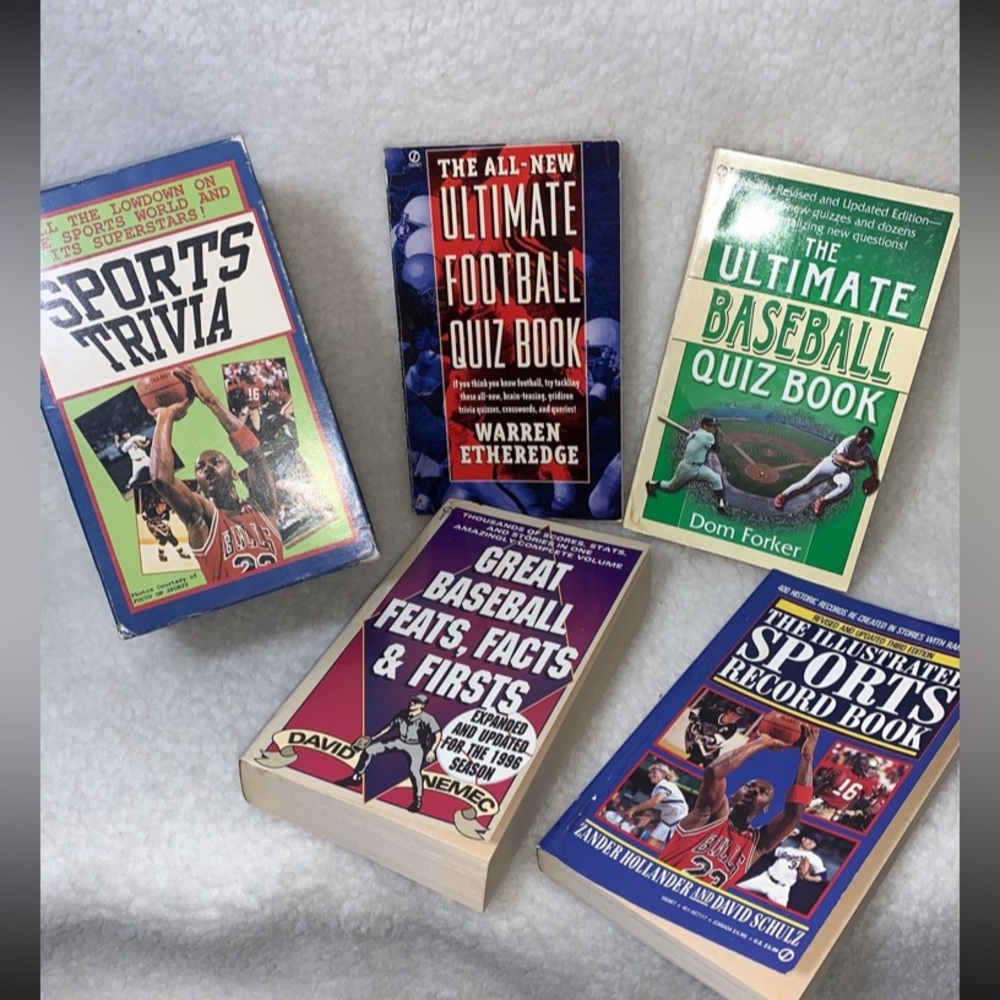 Signet Reference Sports Trivia 4 Book Set 1995 Penguin Jordan #23